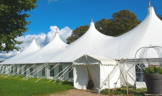 sleek white porta potties for events, providing a reliable and functional option for those in need in Chester